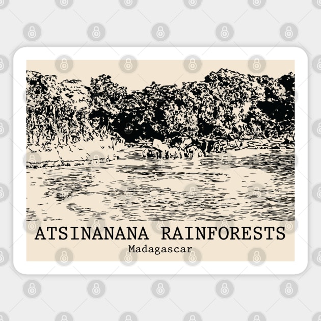 Atsinanana Rainforests - Madagascar Magnet by Lakeric